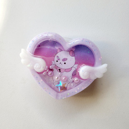 MS Custom Resin Shakers Keychain Phone Grip Badge Reel