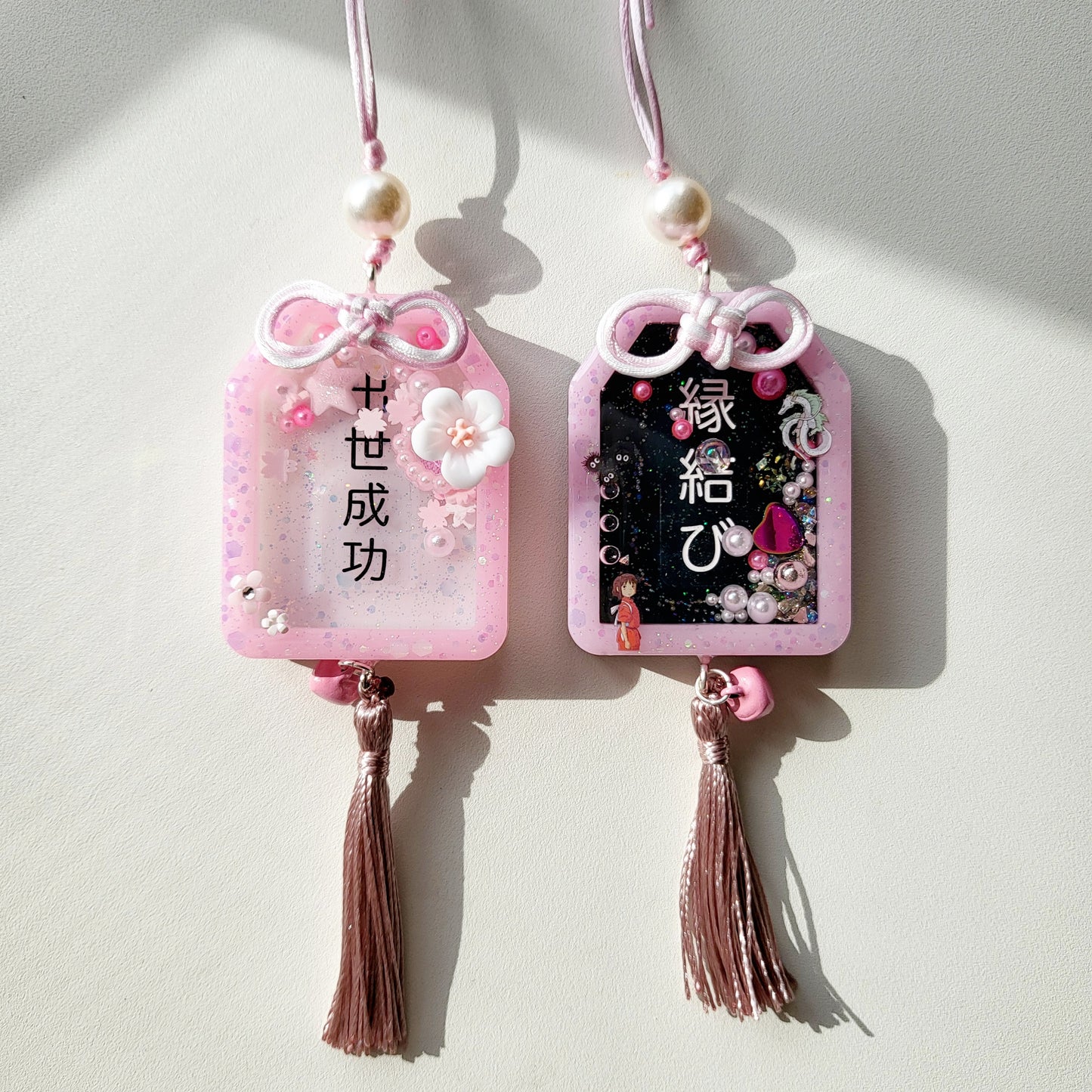 Japanese Omamori Resin Shaker Charm Good Luck