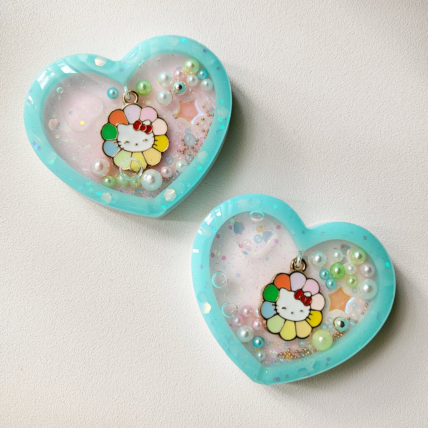 SF Kawaii Custom Resin Water Shaker KEYCHAIN FINISH ONLY