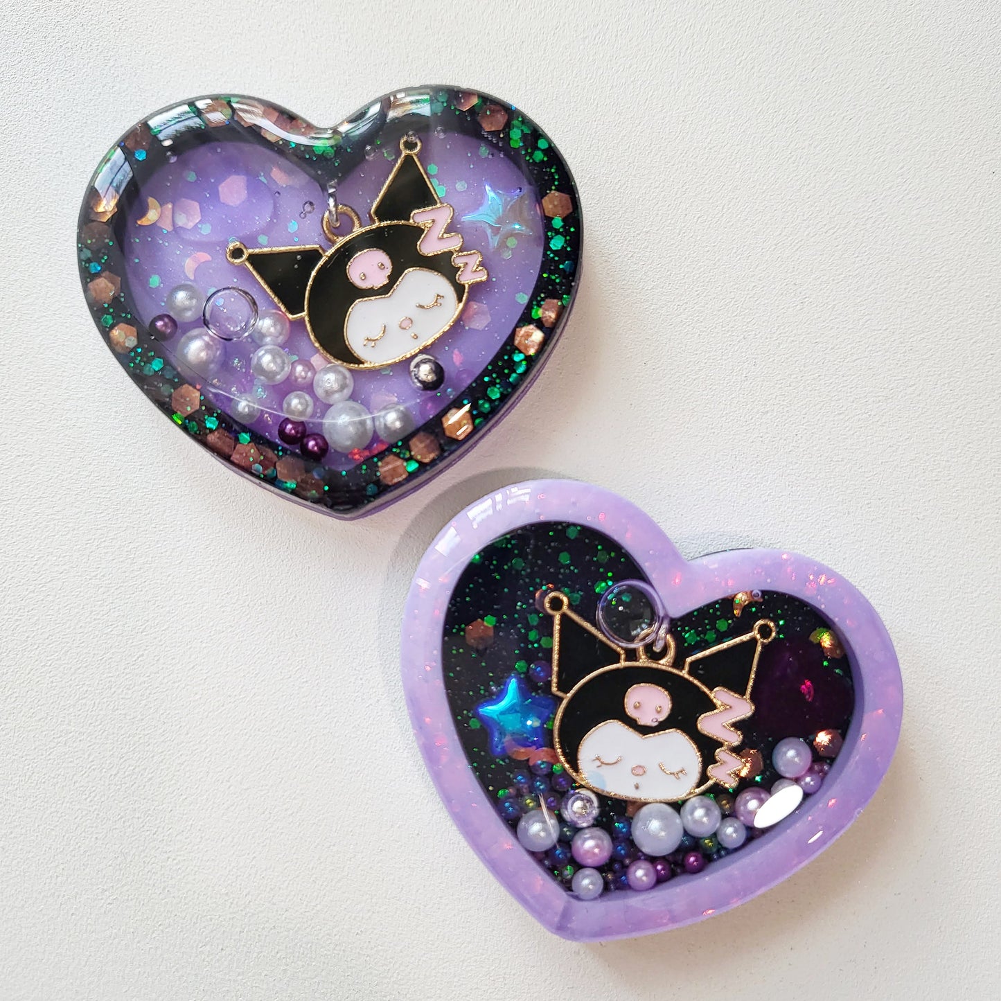 SF Kawaii Custom Resin Water Shaker KEYCHAIN FINISH ONLY