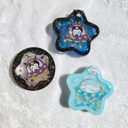 SF Kawaii Custom Resin Water Shaker BADGE REEL FINISH ONLY