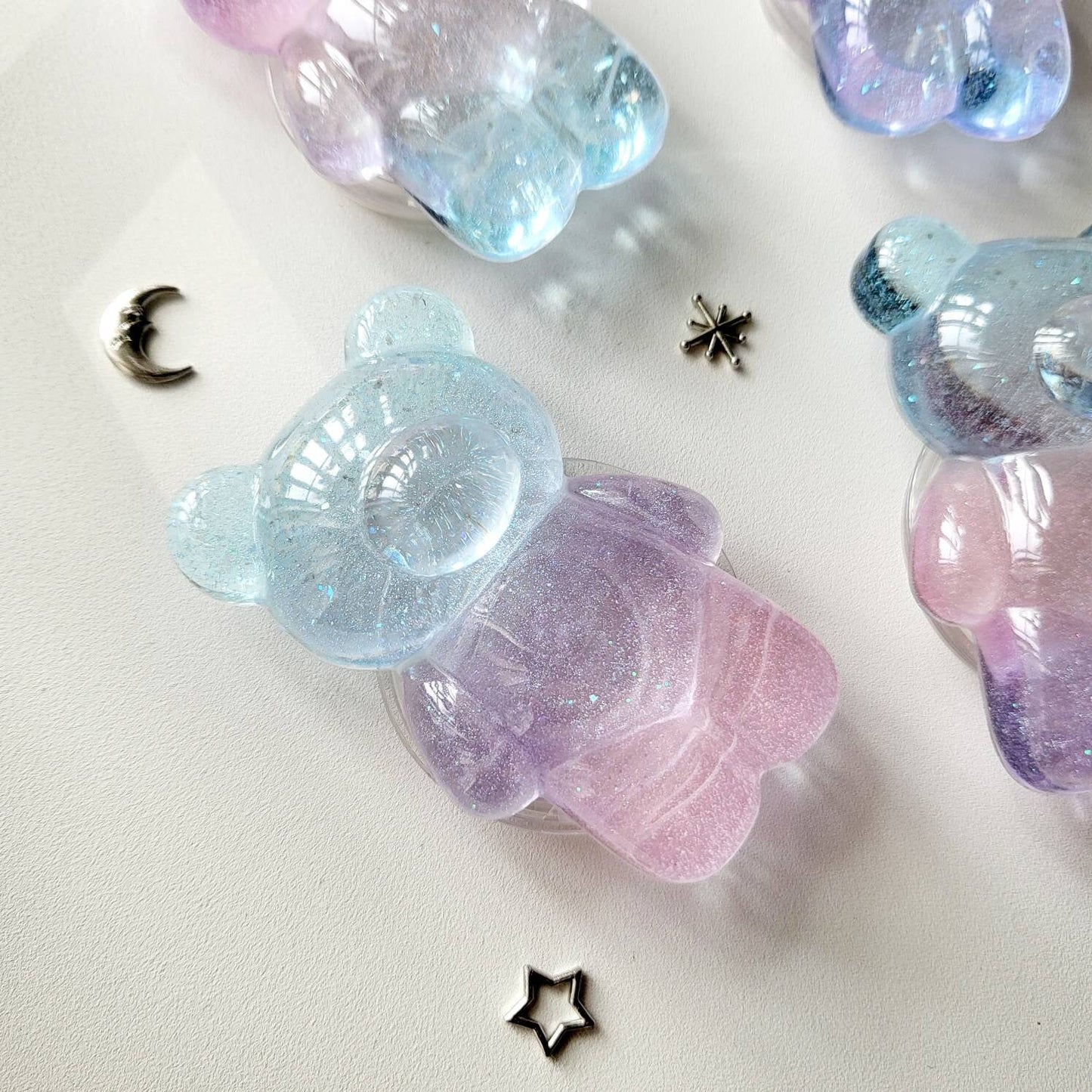 MS Galaxy Resin Teddy Bear Phone Grip