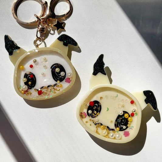 PM Handmade Resin Shaker Phone Grip/ Keychain