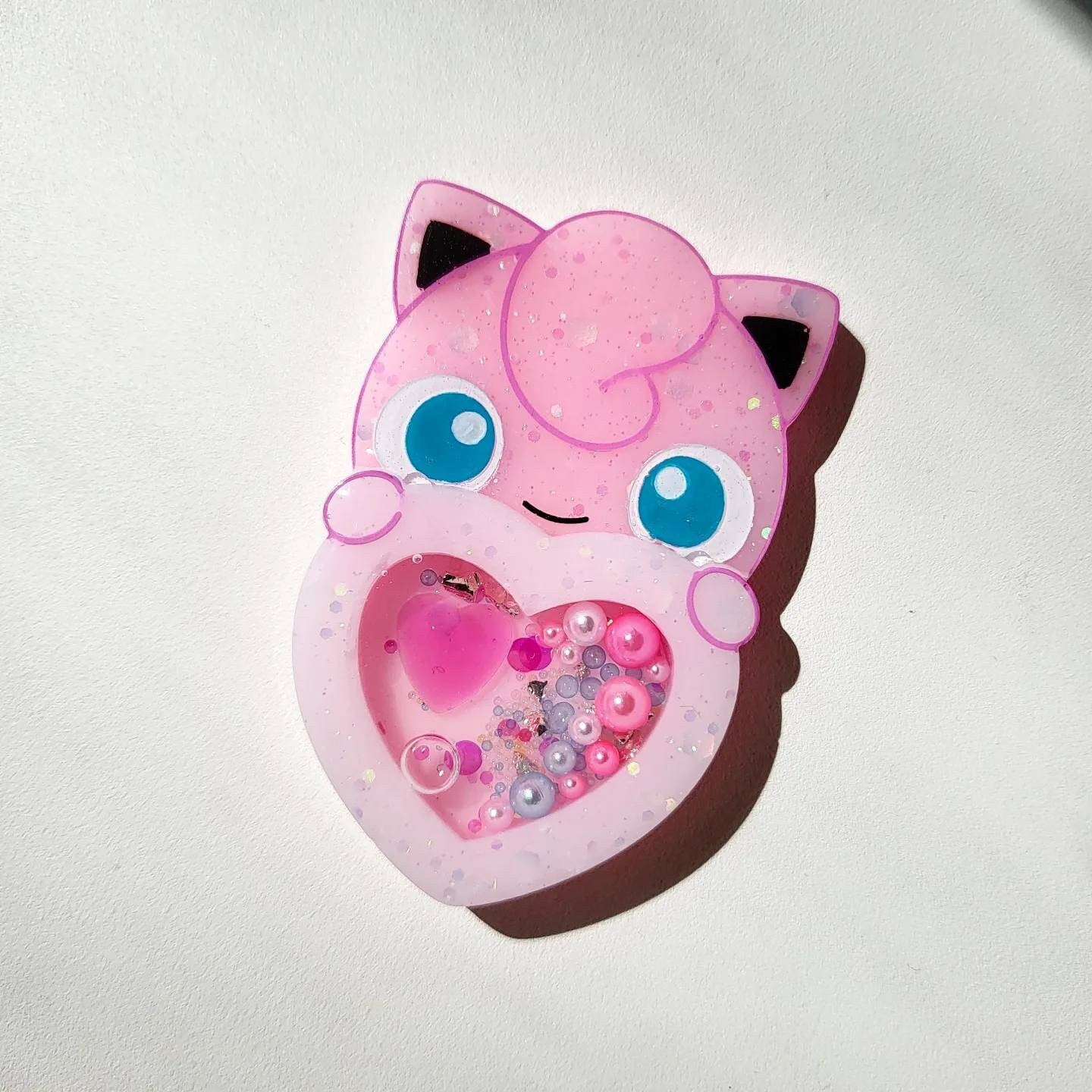 PM Kawaii Handmade Resin Shaker Charm Phone Grip Keychain