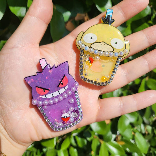 PM Kawaii Handmade Resin Shaker Charm Phone Grip Keychain