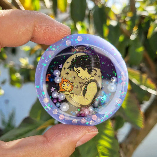 SG Kawaii Resin Shaker Charm Phone Grip Keychain Badge Reel
