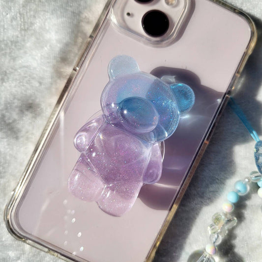 MS Galaxy Resin Teddy Bear Phone Grip