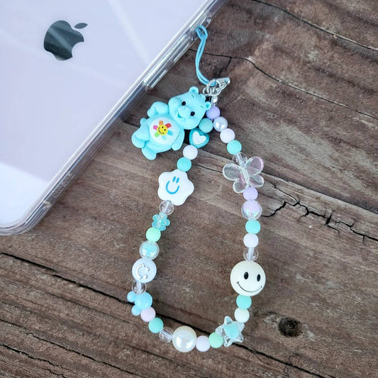 PC Bear Beads Phone Charm Strap Phone Accessories