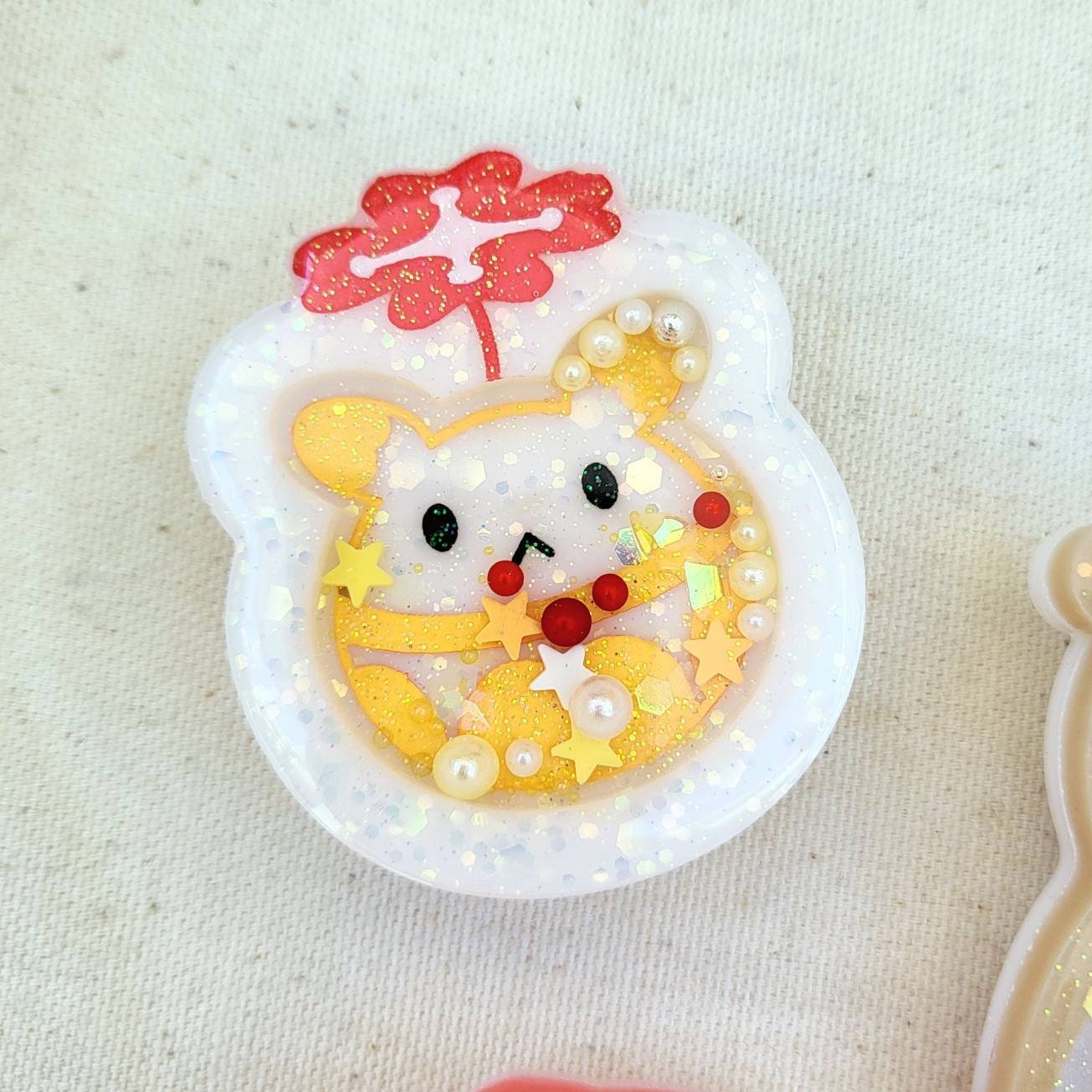 GC Kawaii Handmade GI Resin Shaker Keychain Charms Badge Reels